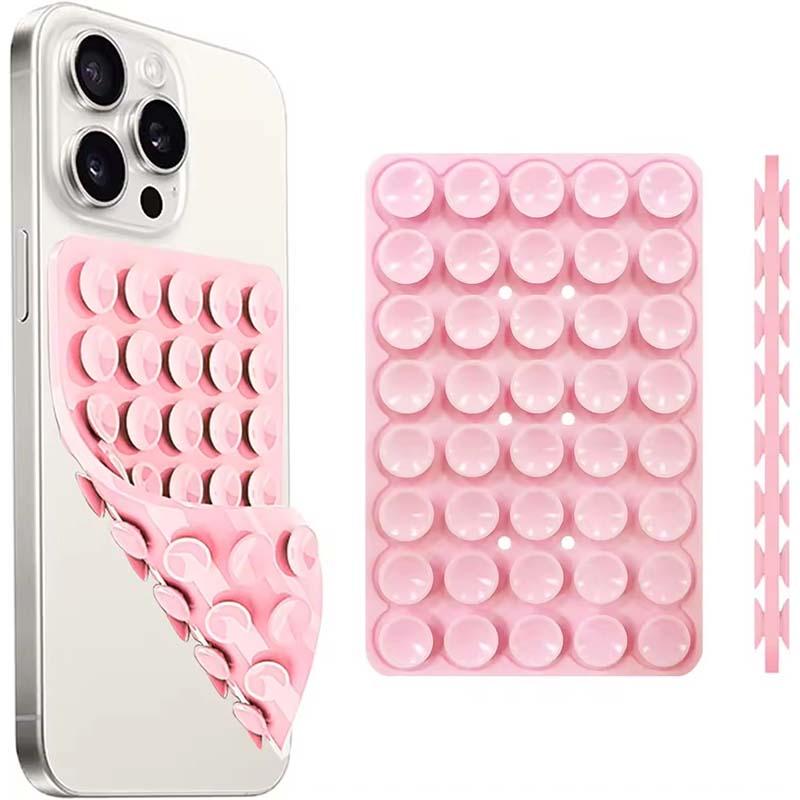 Phone Cases Video - Siliconen zuignap-telefoonstandaard met sterke dubbelzijdige handgreep