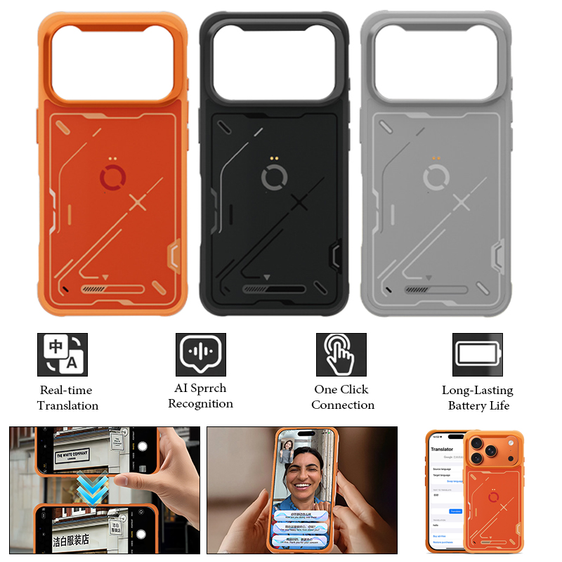 Phone Cases Video - Slimme telefoonhoes voor iPhone video-/gespreksvertaling, telefoonbeschermer,