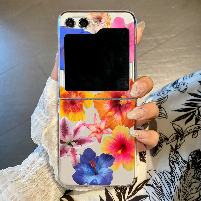 Phone Cases Z Fold 6 - Realistische bloemenprint telefoonhoes voor Samsung Galaxy