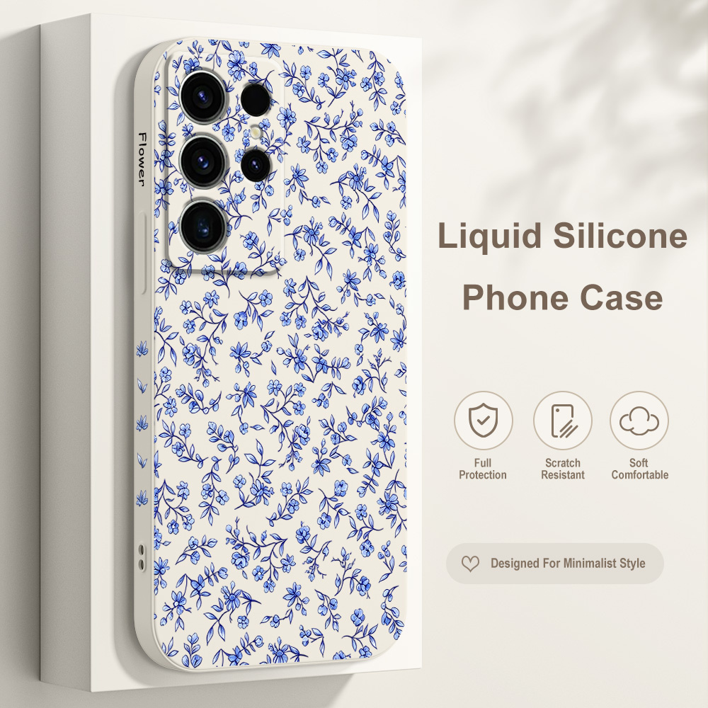 Phone Cases Samsung S25 - Gedraaide Bloem Telefoonhoesje Voor Samsung Galaxy