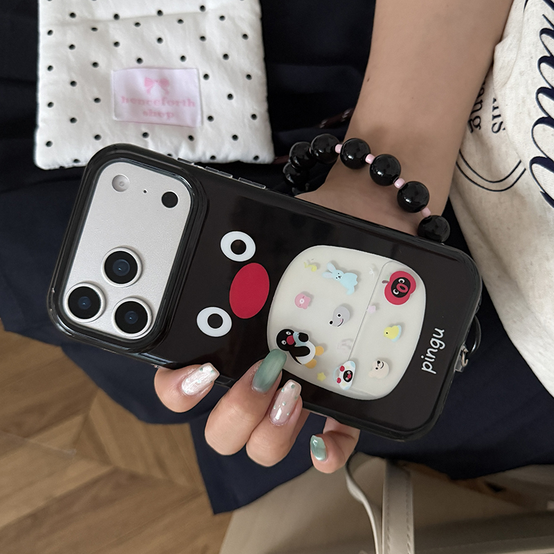Phone Cases Kawaii - Schattige Koreaanse pinguïn telefoonhoesje voor iPhone