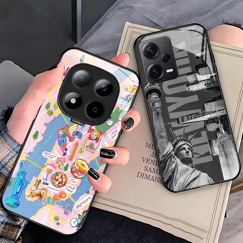 Phone Cases York - NYC New York City Glazen Telefoonhoesje