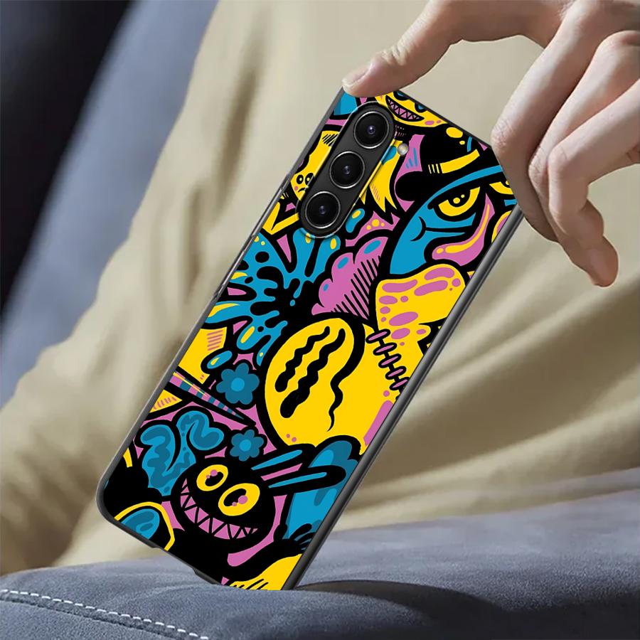 Phone Cases Z Fold 6 - Cartoon Graffiti Ontwerp Case voor Samsung