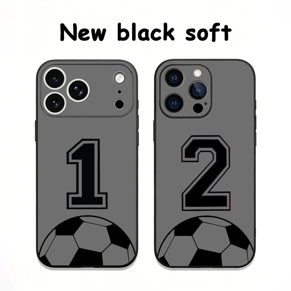 Phone Cases You Can Customize - Voetbalnummers kunnen worden aangepast Telefoonhoesje Zachte
