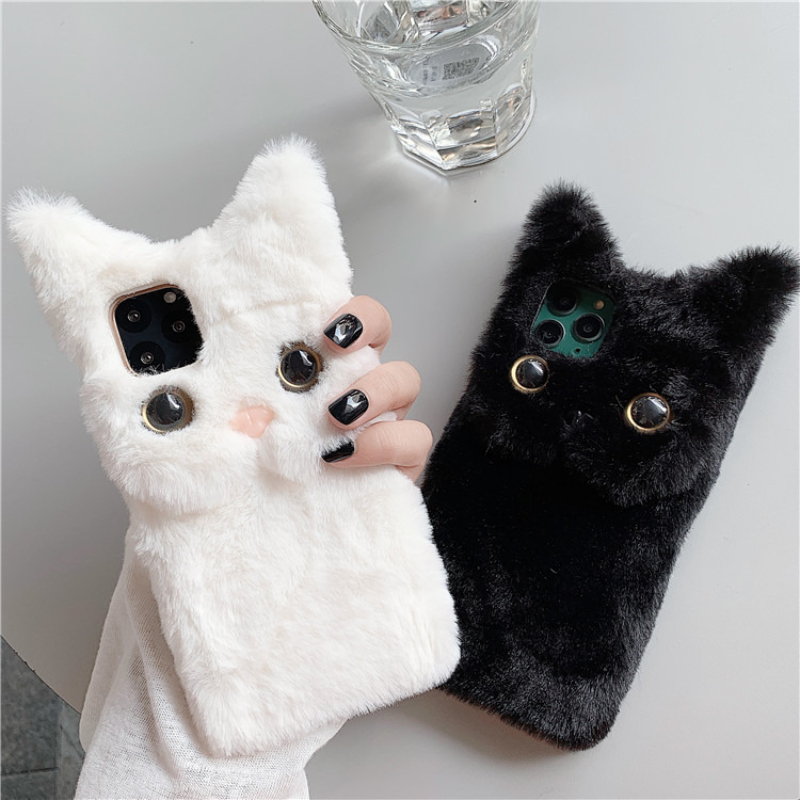 3D Schattige Cartoon Kat Pluch - Phone Cases Iphone 16 Pro recensie en prijs