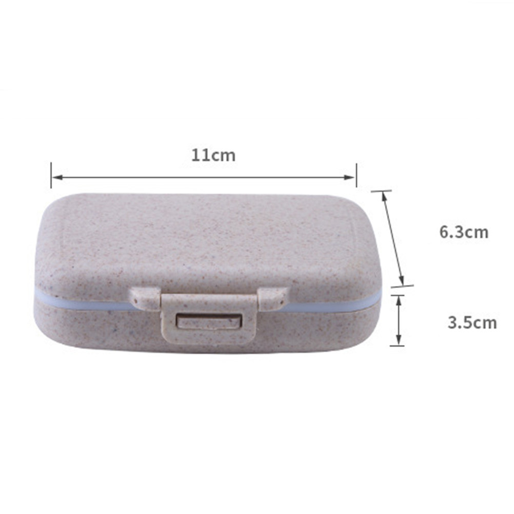 Draagbare pilendoos met zes co - Biodegradable Eco Case recensie en prijs