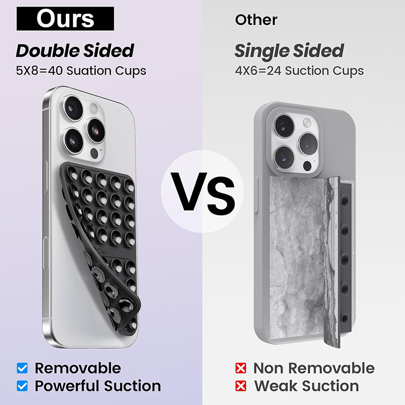 Siliconen dubbelzijdige zuigna - Phone Cases Video recensie en prijs