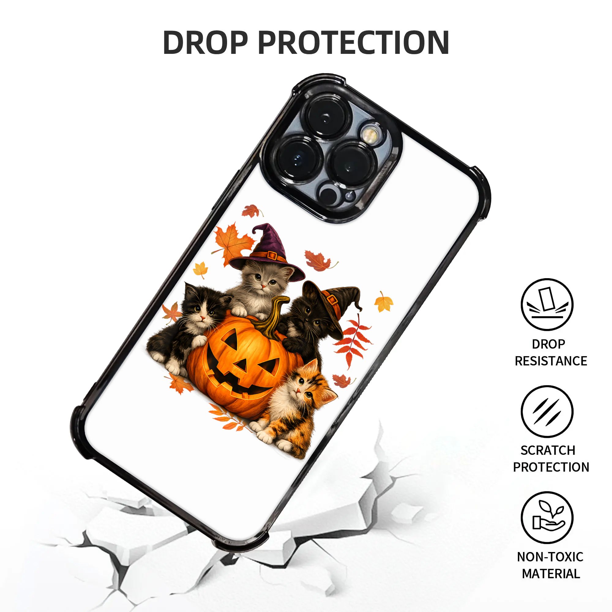 Halloween Schattige Katten Pom - Phone Cases Men recensie en prijs