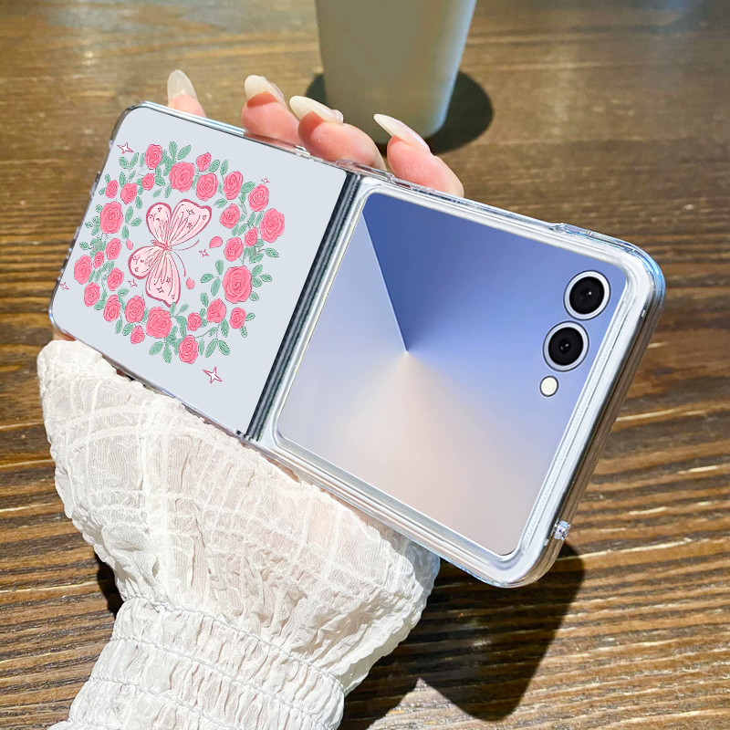 Roze bloemenpatroon telefoonho - Phone Cases Z Fold 6 recensie en prijs