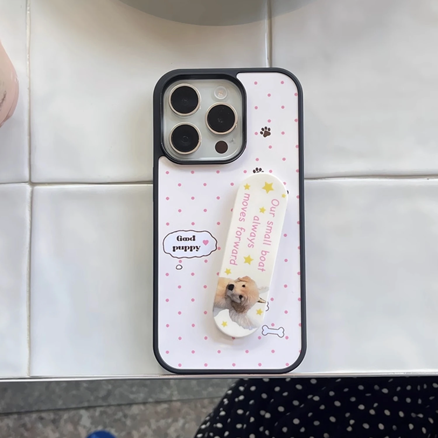 INS Roze Golf Punt Goede Puppy - Phone Cases Kawaii recensie en prijs